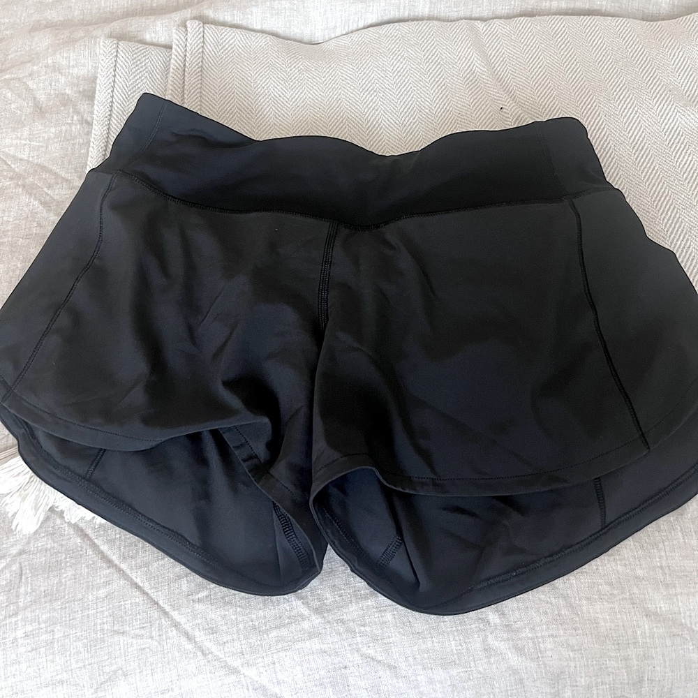 Lululemon Speed Up High-Rise Lined Short 4” Black